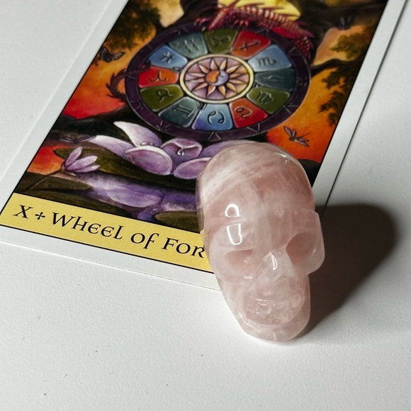 Quartz and Rhodonite Skulls - Picture 5 of 6